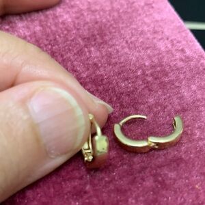Elegant Gold tone Hoop Earrings